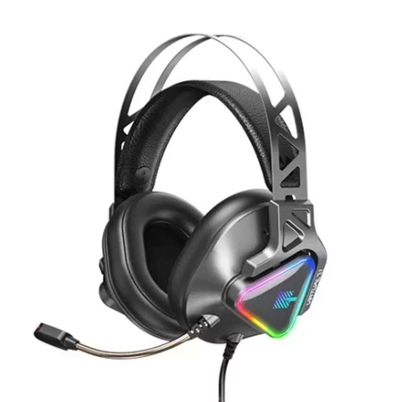 Remax Wargod RM-810 Virtual 7.1 USB Gaming Headphones with Inline Equalizer / Mic Mute | Black