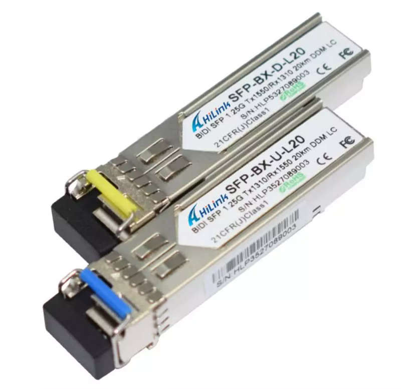 20km Single Mode BiDi SFP Transceiver Module SET | Cisco & Generic Network Switch Compatible