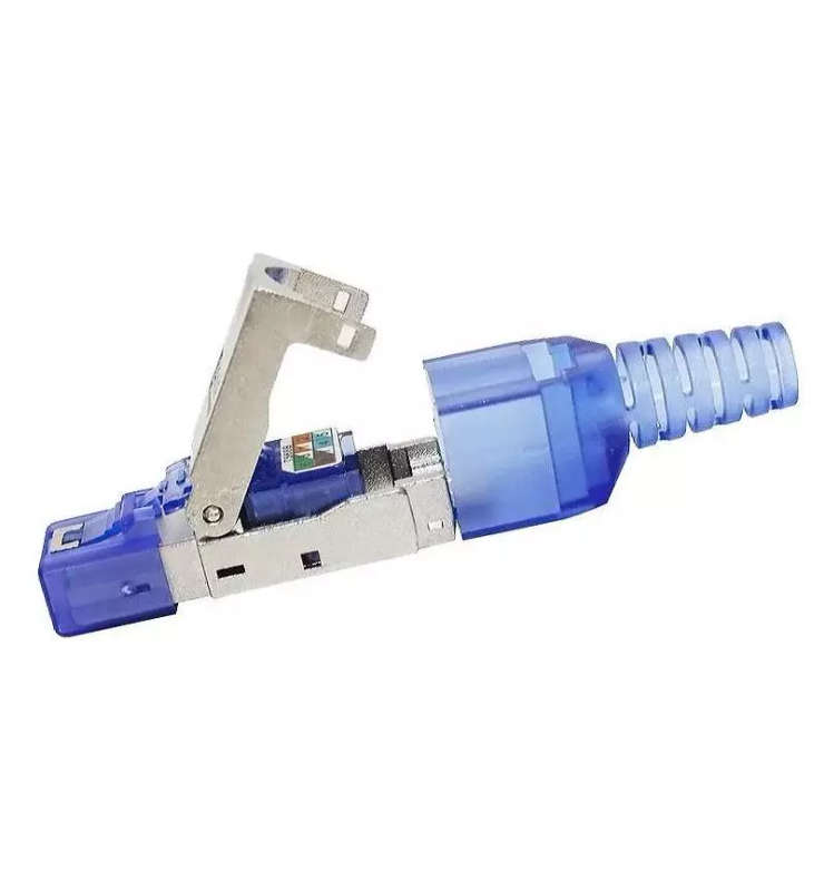 CAT 7 RJ45 Network Cable Connector | Tool Free Shielded 22-26AWG Modular RJ45 Connector | 10Gbps