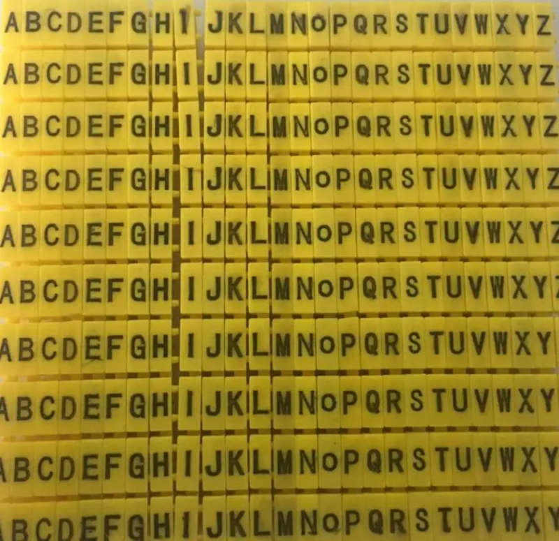 100 Pack Network Cable Label Clips | Cable Markers 4-6mm Wire Numbering