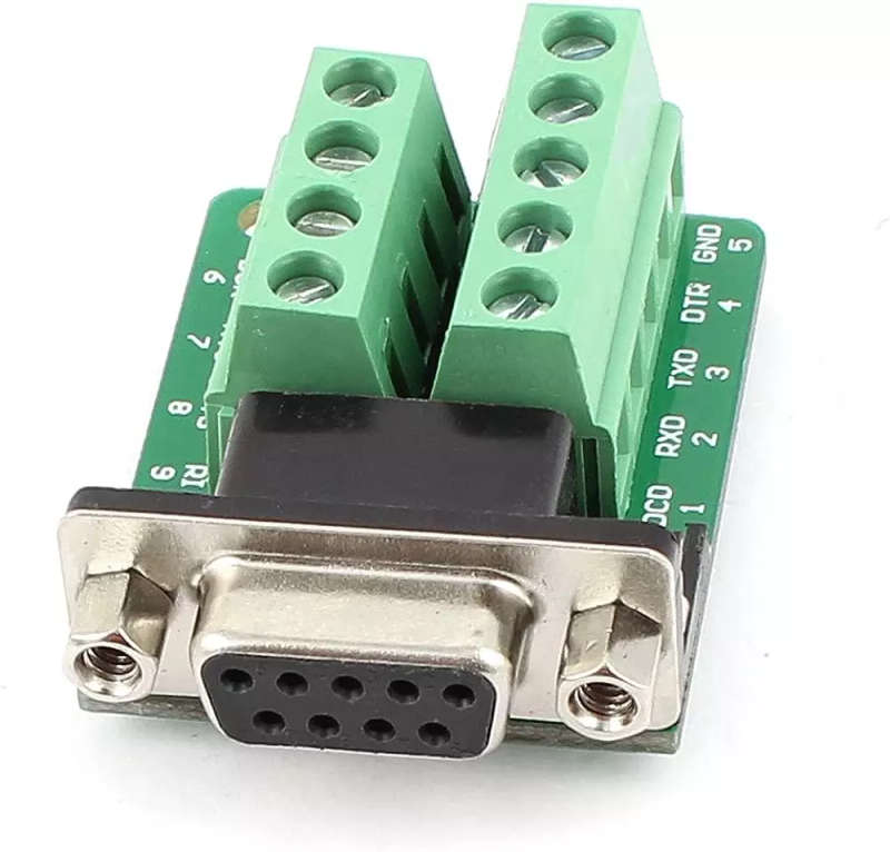Serial DB9 RS232 to 9pin DB9-M2 / Serial RS232 to RS485 Adapter | Screw-in