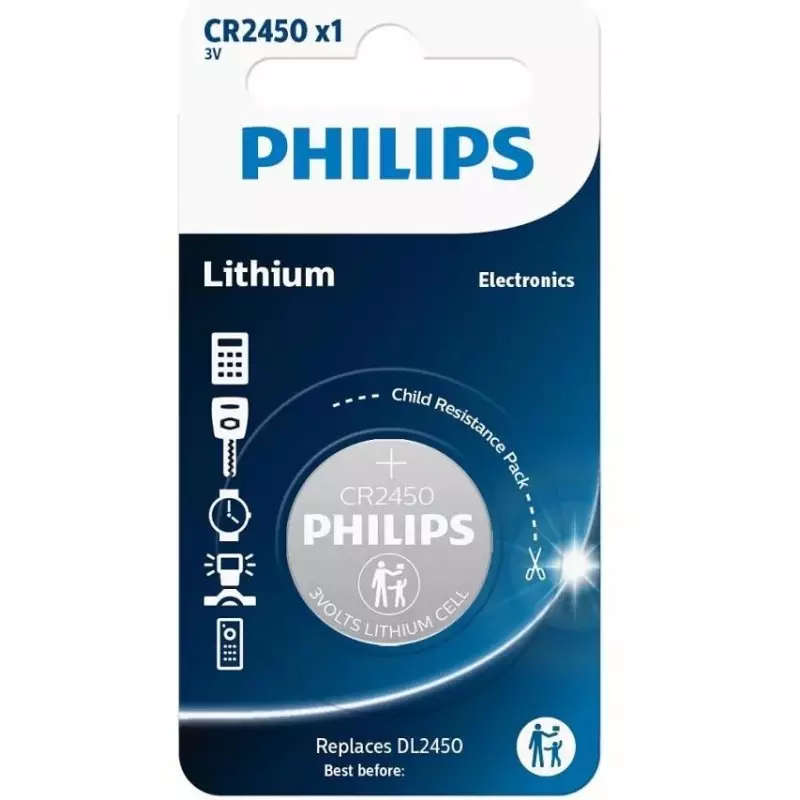 Lithium CR2450 Battery | 24mm 3 Volt Coin Type Battery