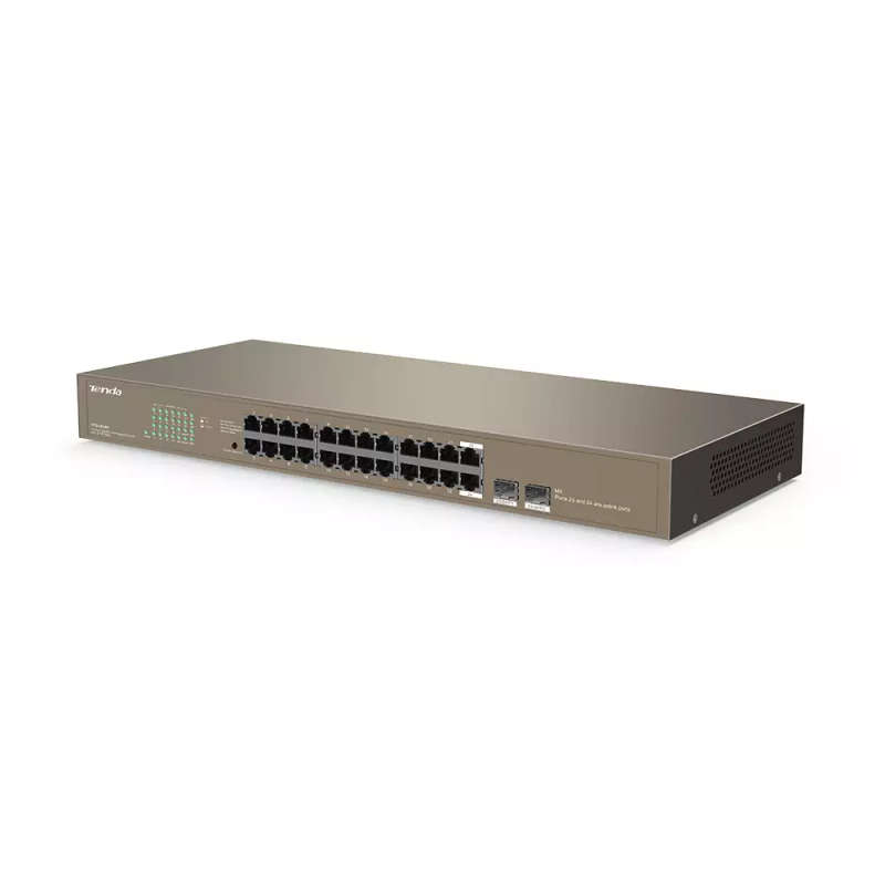 24 Port Gigabit Unmanaged Network Switch with 2x SFP Slots | TEG1024F