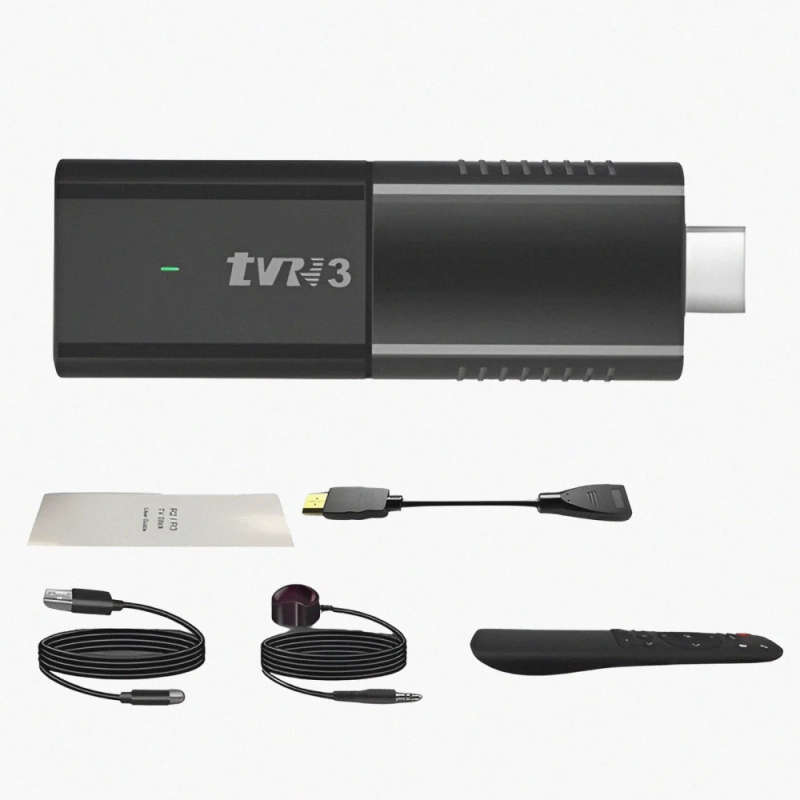 4K UltraHD Android TV TVR3 Stick | Google Certified Media Player with Bluetooth Remote | Play Sto...