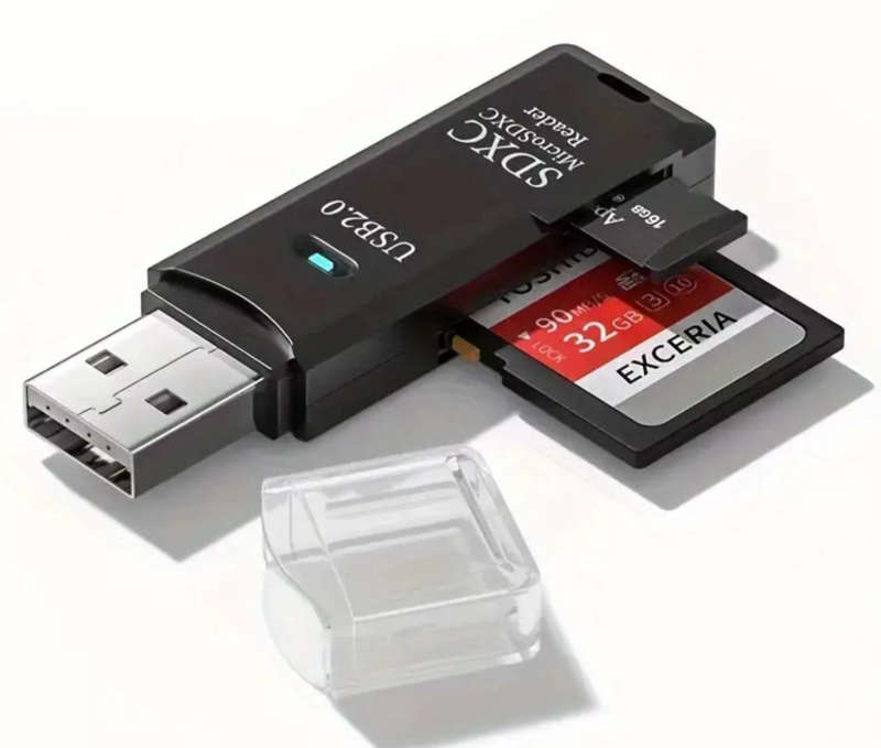 USB C / Micro USB or USB 3 | SD Card + MicroSD Card Reader | PC, Apple iPhone, MAC and Android Co...
