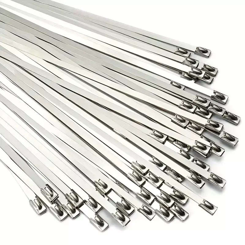 20 Pack Heavy Duty Stainless Steel Cable Ties | Up to 80Kg Tension Strength per cable tie