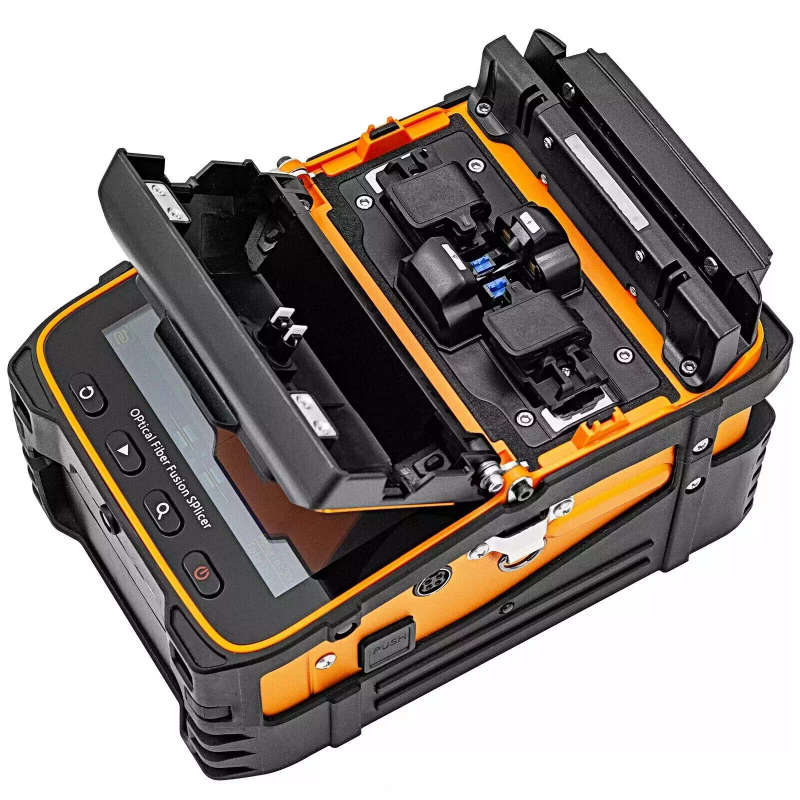 Fiber Fusion Splicer | AI-9 Splice Machine | 6 Motors | Power Meter VFL | Rechargeable Lithium Ba...
