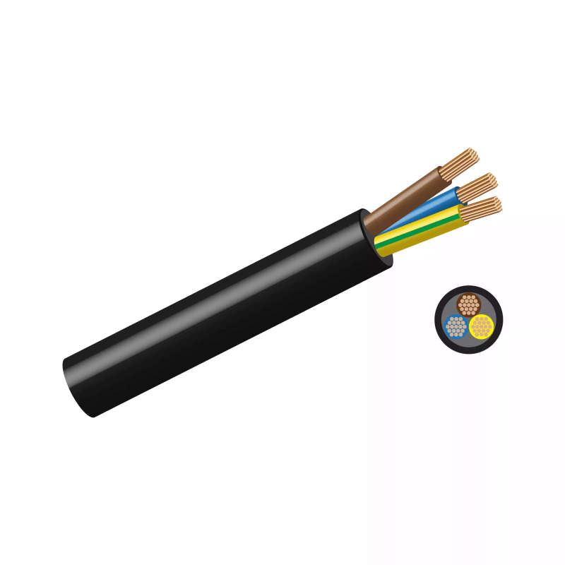 Price Per Meter - Pure Copper Cabtyre 3-Core Electrical Cable | 1.0mm | 10 amps max | Up to 2400 ...