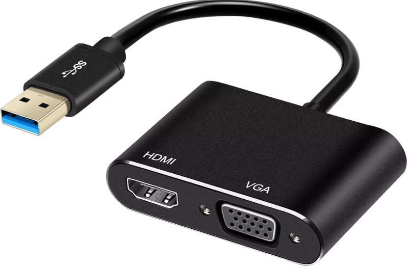USB to HDMI + VGA Converter | Windows 7,8,10 & Windows 11