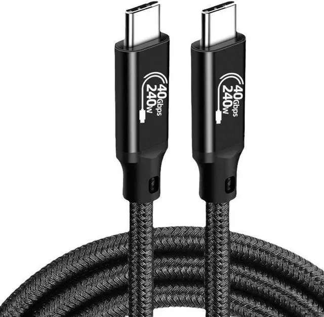 2 Meter USB 4 Cable 40Gbps Cable | PD 240 Watt Max Power Thunderbolt 5 Spec | 8K Display Output