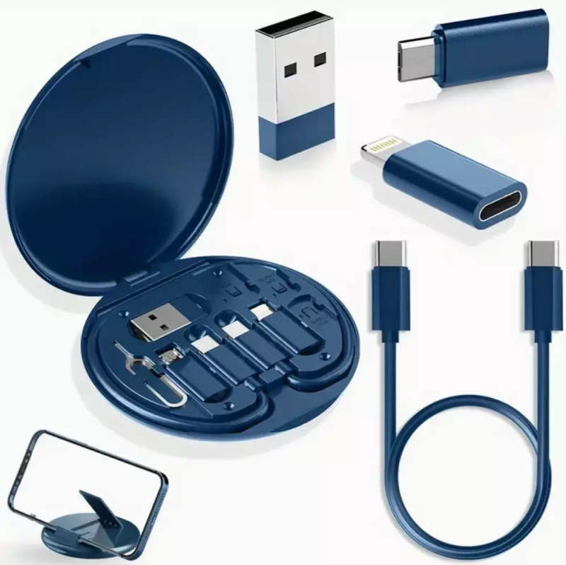 Multi-Adapter USB C to USB C Charging/Data Cable kit | Micro USB, Apple Lightning and USB Adapter...