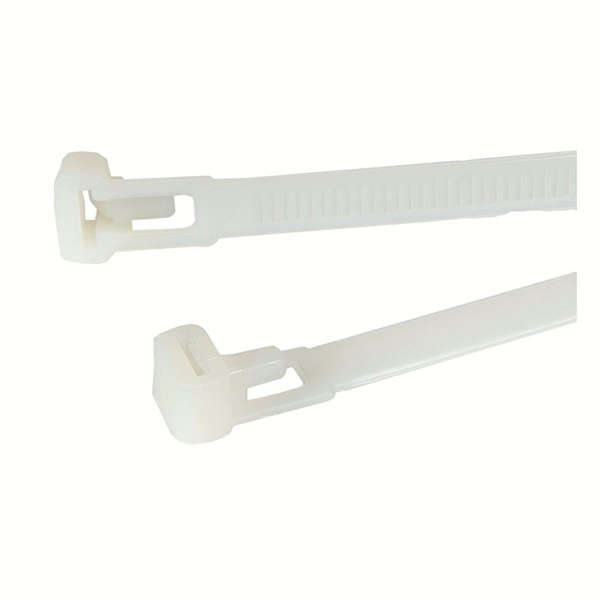 100 Pack Reusable Cable Ties | Plastic Fastener Cable Organizer | Various Lengths| Various Colors