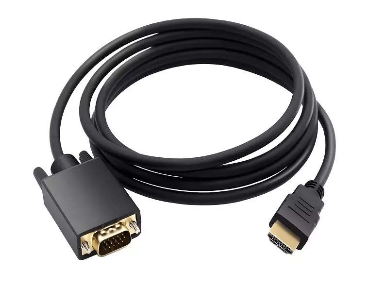 1.8 Meter Active HDMI to VGA Cable (Converts Digital HDMI to Analogue VGA - High Definition 1080p...