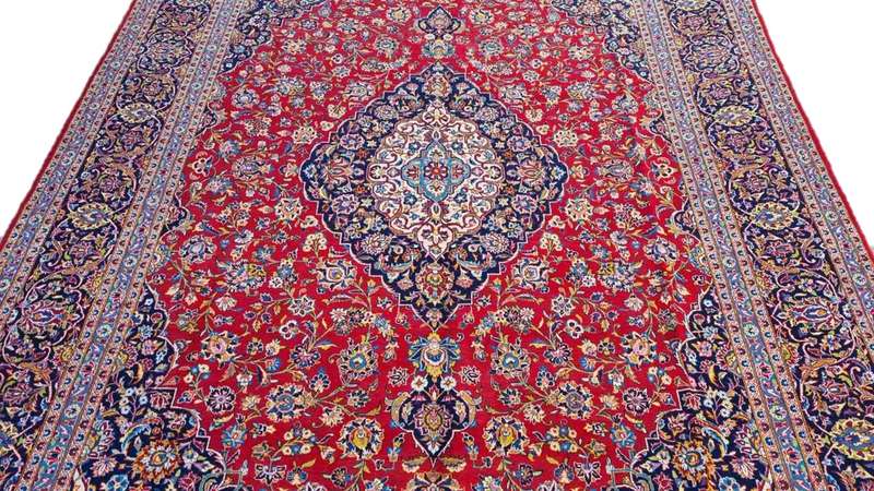 Fine Persian Kashan Carpet 400cm x 300cm Traditional Design