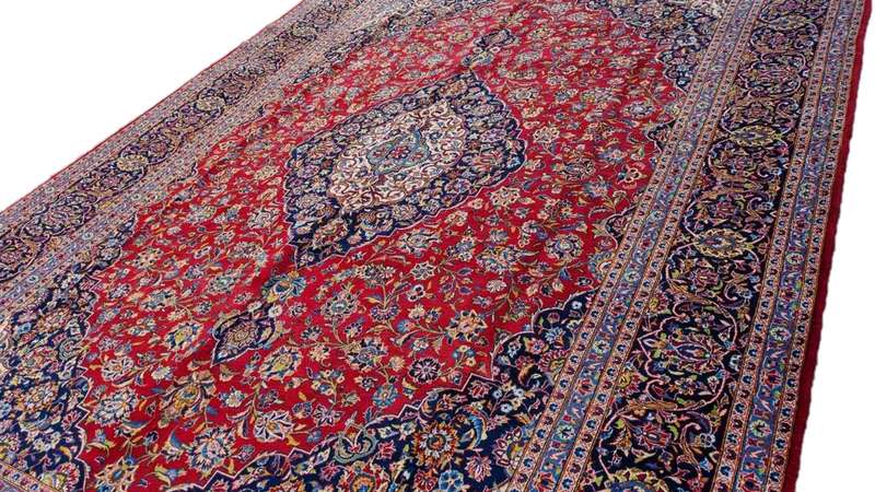 Fine Persian Kashan Carpet 400cm x 300cm Traditional Design