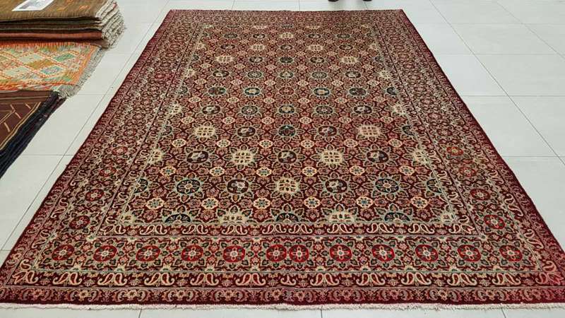 Persian Moud Carpet 296cm x 210cm Hand Knotted
