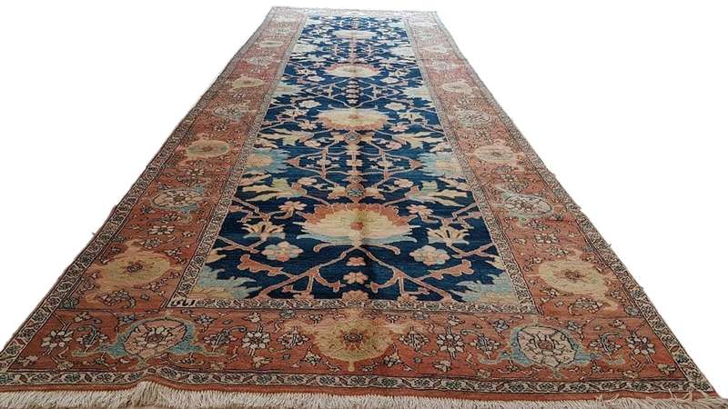 Very Fine Persian Heriz Carpet 600cm x 196cm Hand Knotted