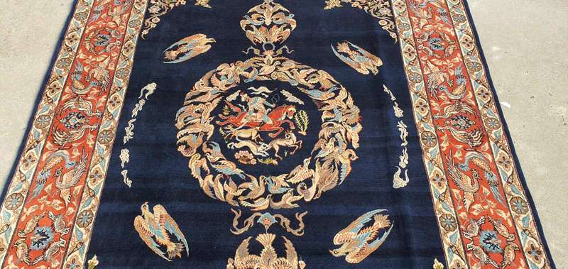 Very Fine Persian Sarough Carpet 300cm x 200cm Hand knotted