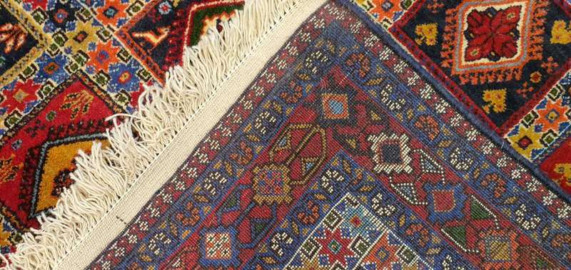 Very Fine Persian Yalemeh Carpet 200cm x 150cm Hand Knotted