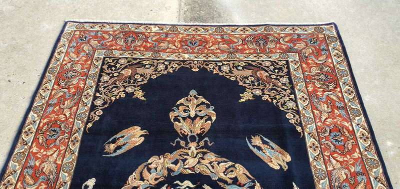 Very Fine Persian Sarough Carpet 300cm x 200cm Hand knotted
