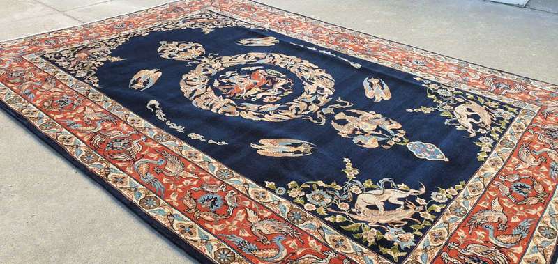 Very Fine Persian Sarough Carpet 300cm x 200cm Hand knotted
