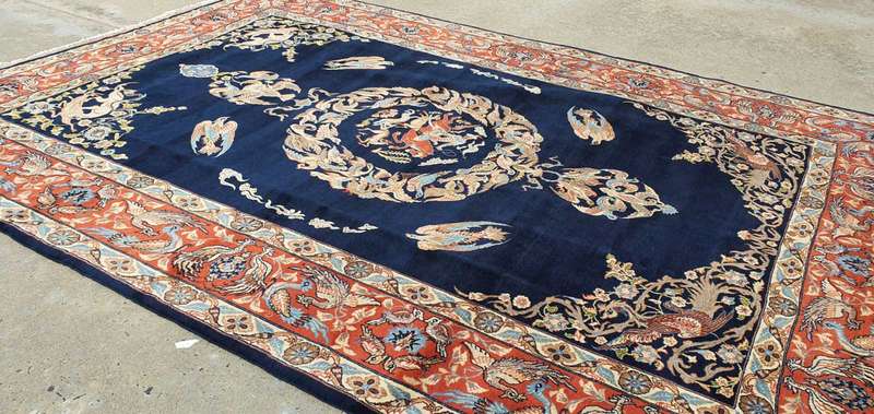 Very Fine Persian Sarough Carpet 300cm x 200cm Hand knotted