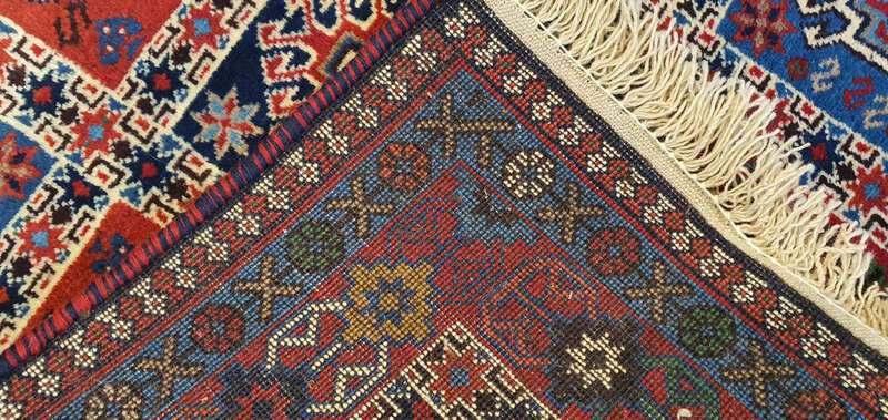 Very Fine Persian Yalemeh Carpet 150cm x 100cm Hand Knotted