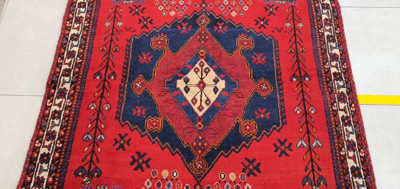 Persian Afshar Carpet 214cm x 153cm Hand Knotted