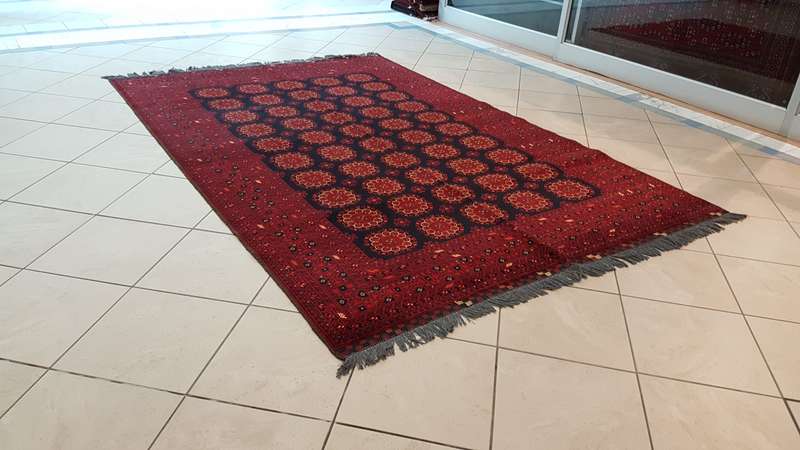 Fine Afghan Vaziri Carpet 200cm x 300cm Hand Knotted