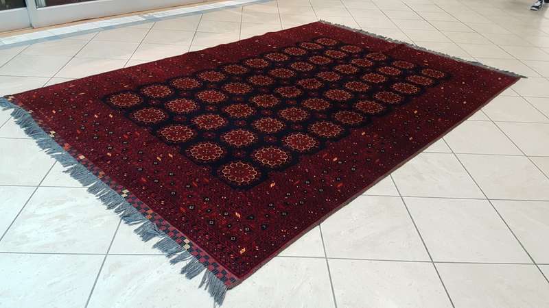 Fine Afghan Vaziri Carpet 200cm x 300cm Hand Knotted