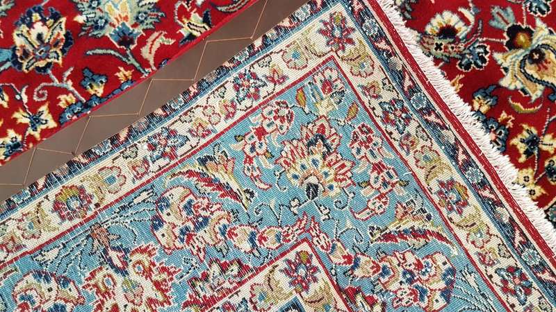 Persian Yazd Carpet 294cm x 204cm Hand Knotted