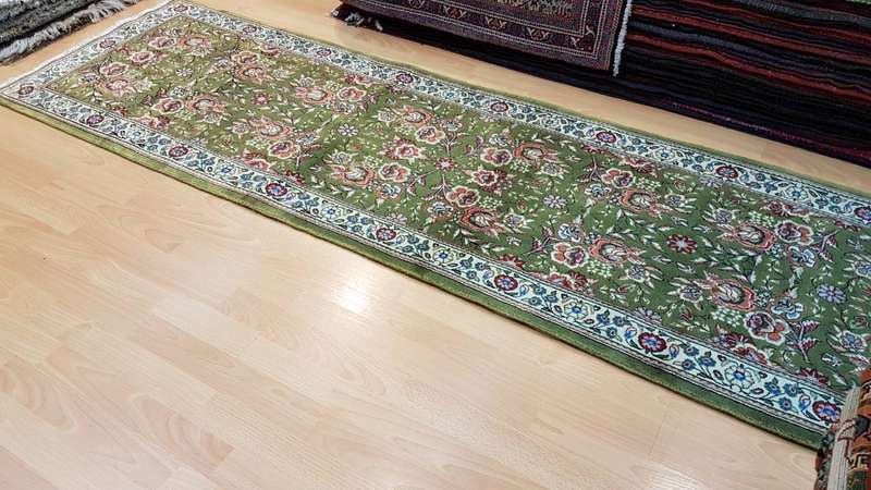 Persian Qum Carpet 277cm x 72cm Hand knotted
