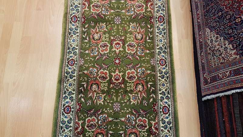 Persian Qum Carpet 277cm x 72cm Hand knotted