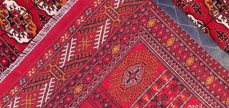 Very Fine Persian Turkaman Carpet 390cm x 300cm Hand Knotted