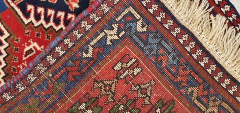 Very Fine Persian Yalemeh Carpet - 296cm x 65cm - Hand Knotted
