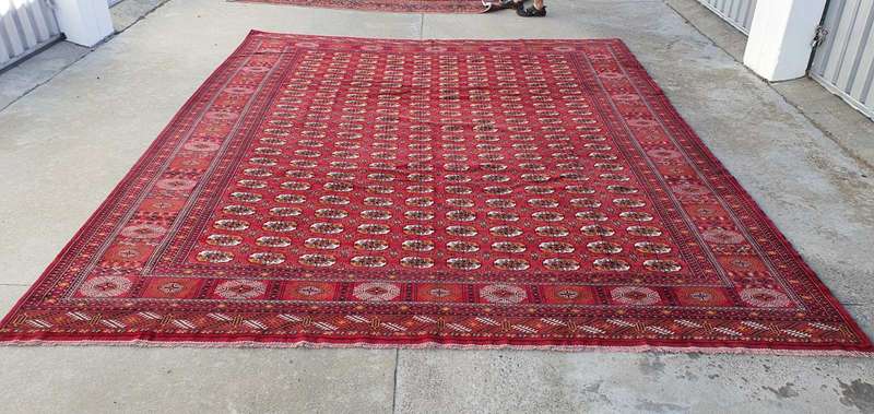 Very Fine Persian Turkaman Carpet 390cm x 300cm Hand Knotted