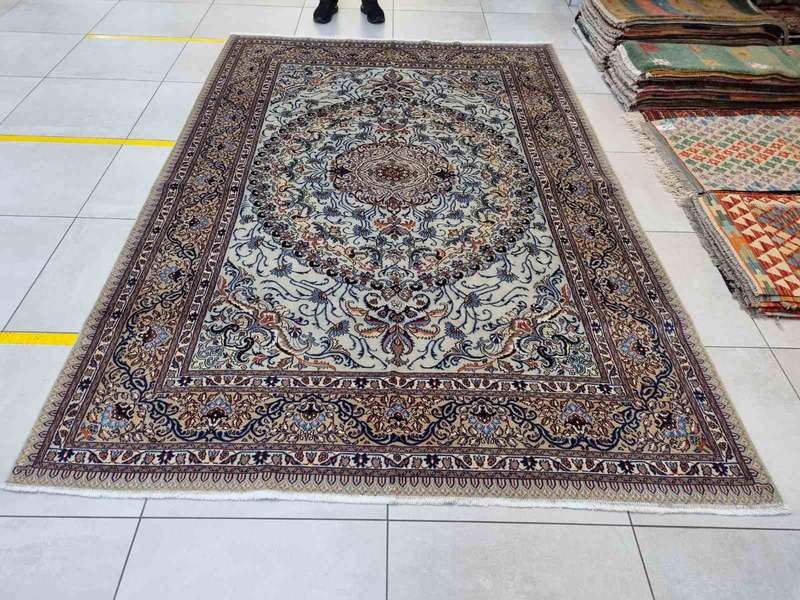Very Fine Persian Moud Carpet 300cm x 200cm Hand Knotted