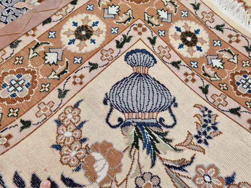 Persian Nain Carpet 193cm x 133cm Hand Knotted