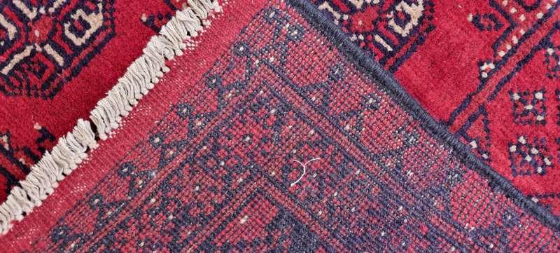 Red Afghan Turkaman 200cm x 150cm Hand Knotted