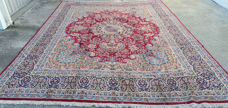 Very Fine Persian Kerman Carpet 410cm x 305cm Hand Knotted