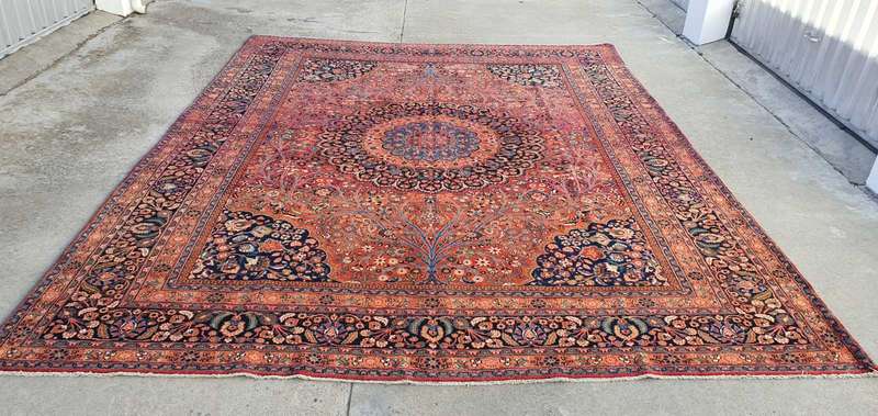 Very Fine Persian Semi Antique Moud Carpet 408cm x 307cm Hand Knotted