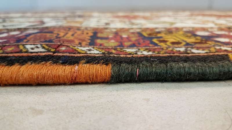 Persian Kurdi Carpet 382cm x 94cm Hand Knotted