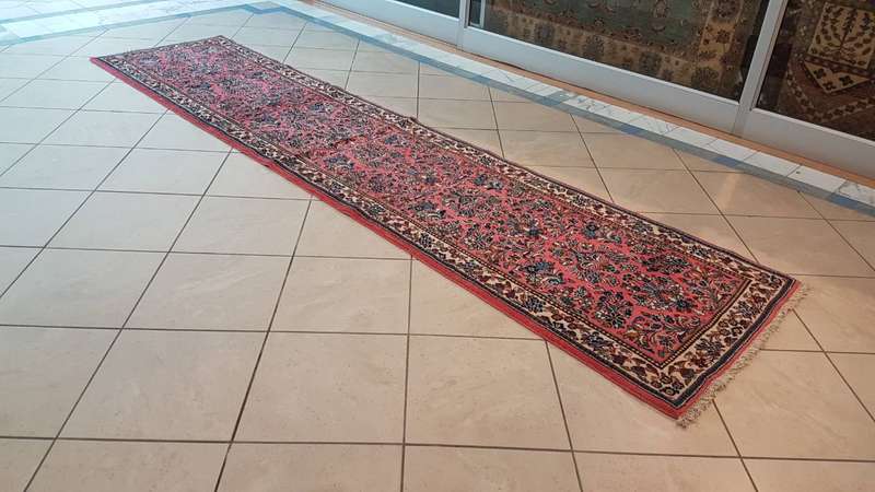 Persian Sarough Carpet 370cm x 85cm Hand Knotted