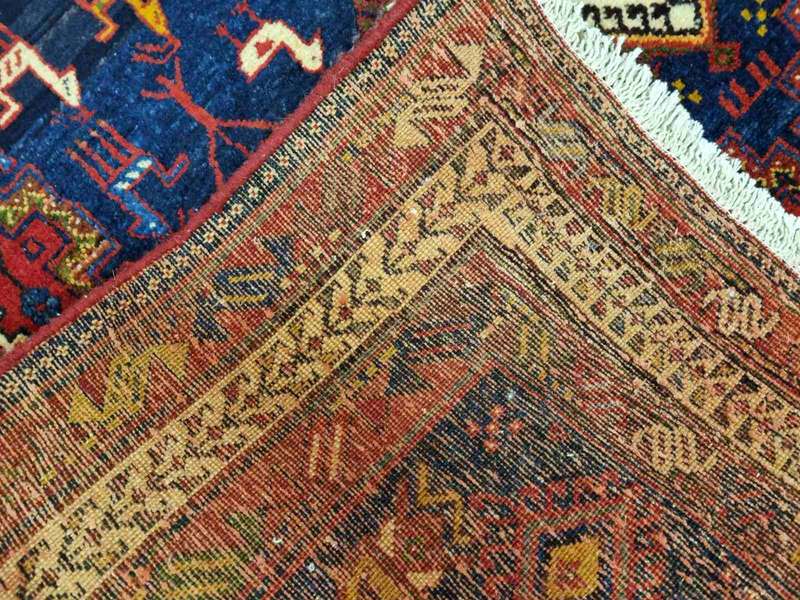 Very Fine Persian Afshar Carpet 228cm x 156cm Hand Knotted
