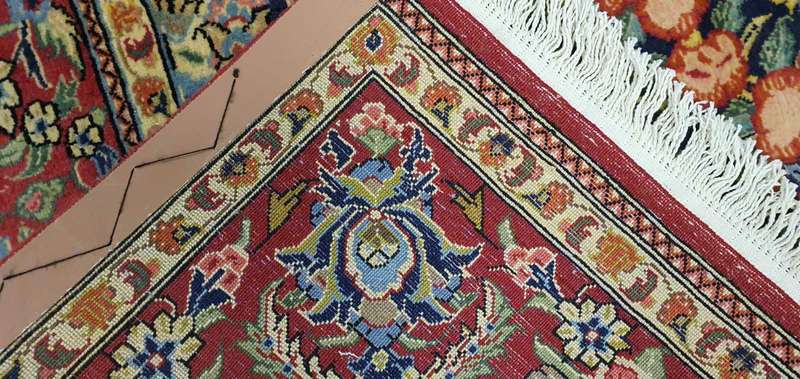 Very Fine Persian Qum Carpet 300cm x 208cm Hand Knotted