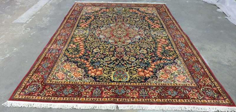 Very Fine Persian Qum Carpet 300cm x 208cm Hand Knotted