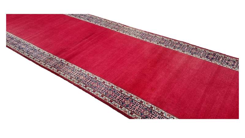 Very Fine Persian Kashan Carpet 510cm x 110cm Hand Knotted