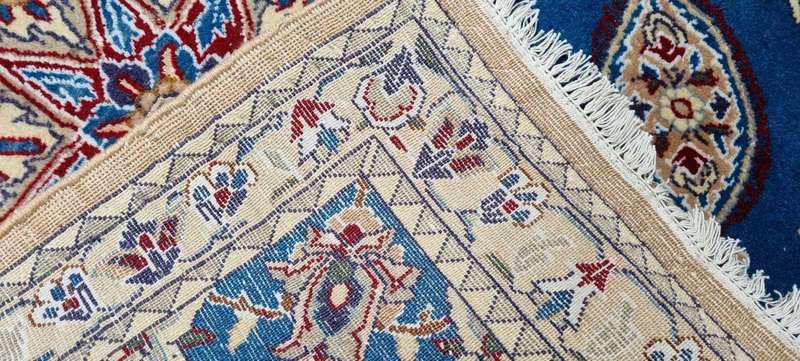 Persian Nain Carpet 446cm x 90cm Hand Knotted