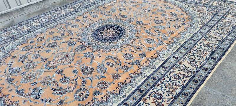 Very Fine Persian Nain Carpet 350cm x 250cm Hand Knotted