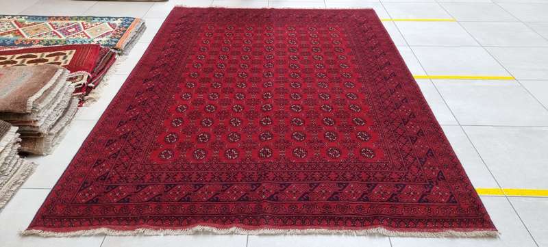 Afghan Turkaman Carpet 300cm x 200cm Hand Knotted